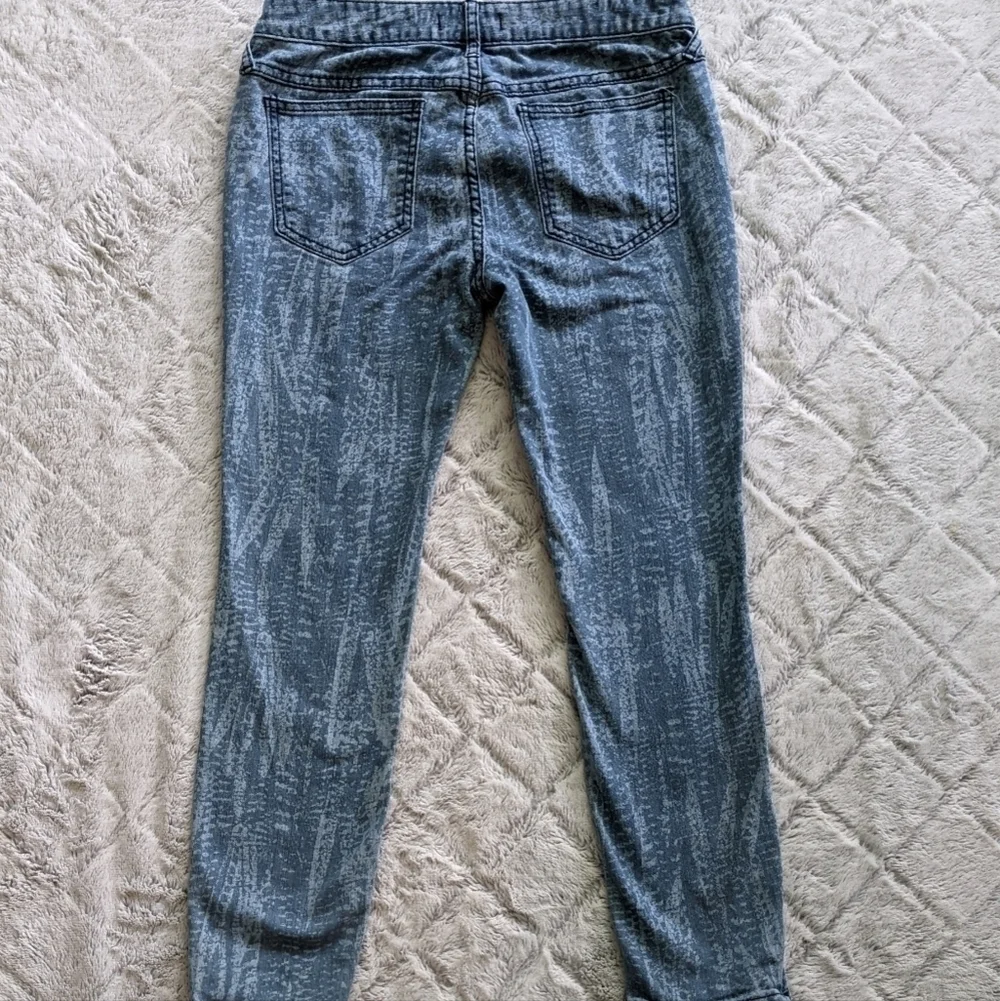 Free People Skinny Ankle Crop Jeans Women's 28 Blue Ankle Zip Mid Rise